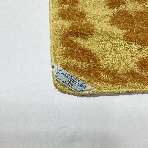 Vintage Cannon Monticello Washcloth Yellow Floral Washcloth - Picture 7 of 12