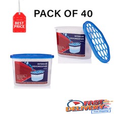 40 X DEHUMIDIFIER INTERIOR DAMP MOISTURE MOULD MILDEW REMOVER TRAP HOME CARAVAN