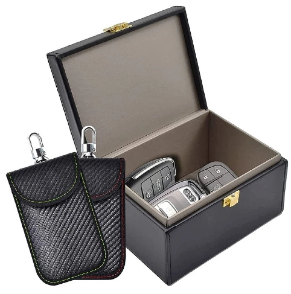 Autoschlüssel Faraday Box Groß Keyless Go Schutz RFID Blocker Diebstahlsicherung - Bild 2 von 4