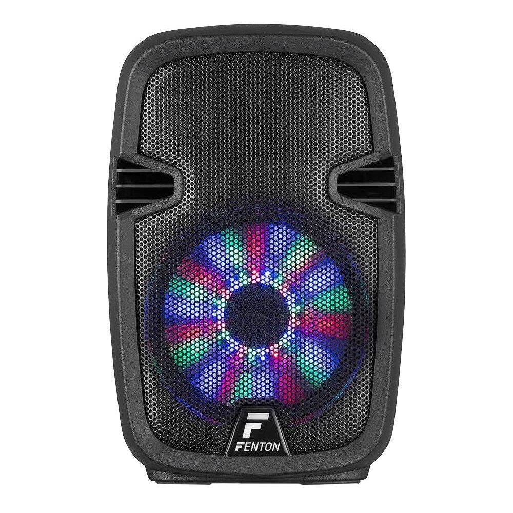 FENTON FT8LED diffusore portatile bluetooth, con batteria usb sd-card microfono
