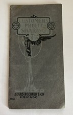 Vintage Sears Roebuck & Co Chicago, IL Customers Profit Sharing Booklet c1930