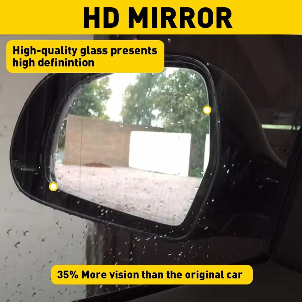 Mirror Glass Heated w/ Backing Driver Left Side for Audi LH A5 Quattro S4 - Image 4 of 4