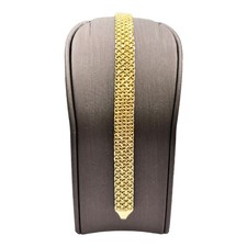 18ct 18k Yellow Gold Diamond Cut Bismark Ladies Bracelet 20.70 Grams 18.5cm. New