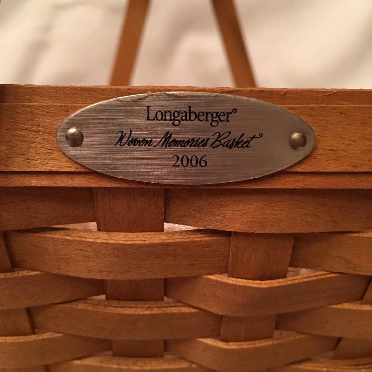 Longaberger Woven Memories Basket 2006, Protector | eBay Longaberger Woven Memories Basket 2006, Protector | eBay