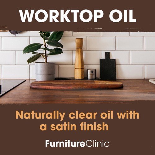 Clear Worktop Wood Oil - Durable Food Safe Enhances Kitchen Utensils - Picture 5 of 5