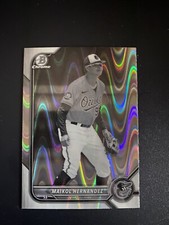 2022 Bowman Draft Chrome Maikol Hernandez Black & White Raywave Refractor 106