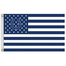 Indianapolis Colts 3x5 Foot American Flag Banner New