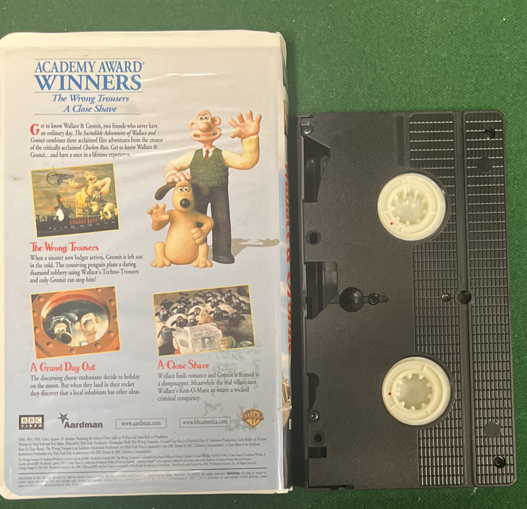 The Incredible Adventures of Wallace Gromit (VHS, 2001, Clamshell) eBay