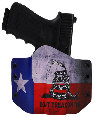 Smith & Wesson Handguns - OWB Holster - Optic Ready Don't Tread On Me Texas Flag