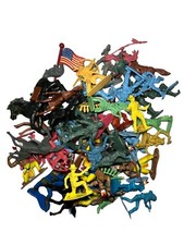 Soldatini e Indiani LOTTO 55 Pezzi misti in plastica anni 70/80