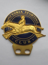 Vintage  1960s  Victoria  Sporting  Club  Car  Badge