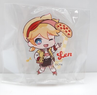 Vocaloid Hatsune Miku Kagamine Len pizza acrylic stand 1.5