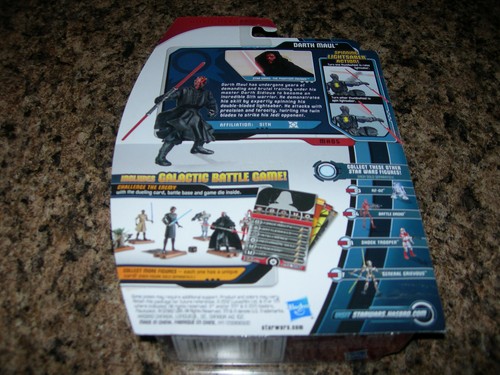 SEALED Star Wars DARTH MAUL MH05 Movie Heroes Action Figure Galactic Battle NEW - Bild 3 von 4