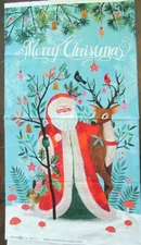 1 Cute " Merry  Christmas" Cotton Quilting/Wallhanging Fabric Panel