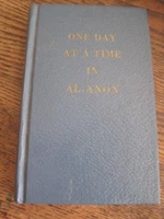 ONE DAY AT A TIME IN AL-ANON-POCKET SZ HARDBACK BOOK 1987 (NOT LARGE PRINT ED)