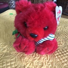 PUFFKINS JANGLES Limited Edition DOB 12/25/99 RARE Swibco Red Bear
