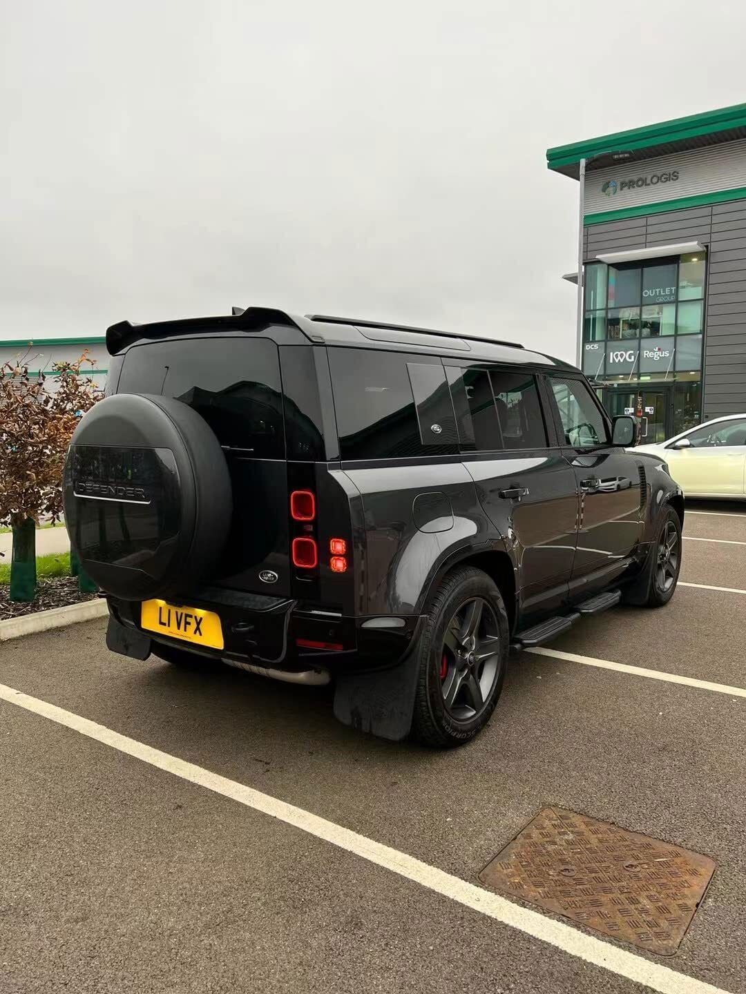 Carpathian Grey ABS Spare Tyre Tire Wheel Cover Fits for Defender 90