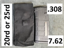 .308 7.62 NATO Single Magazine Pouch Black MOLLE for SR25 PMAG