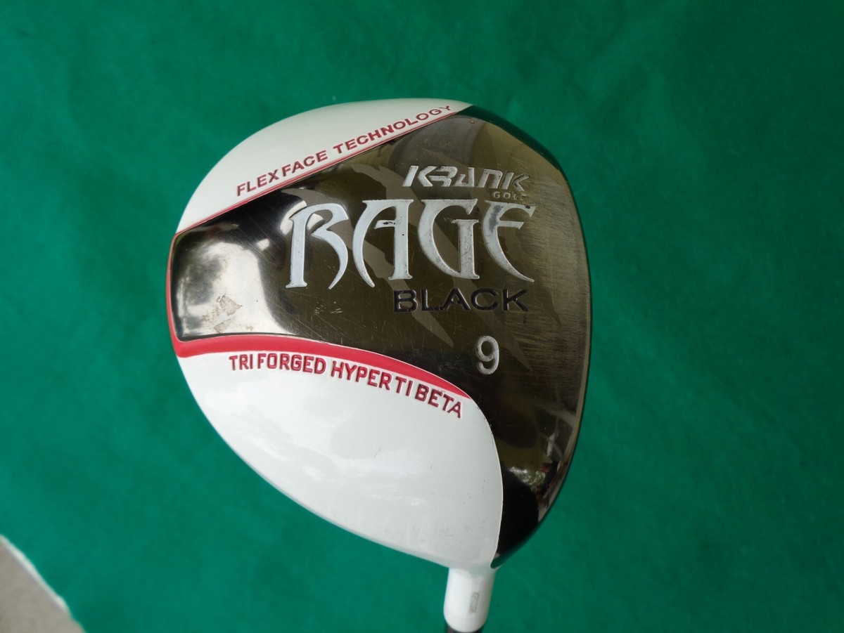 Krank Rage Black 9* Driver Mens RH Aldila Graphite Golf Club For A