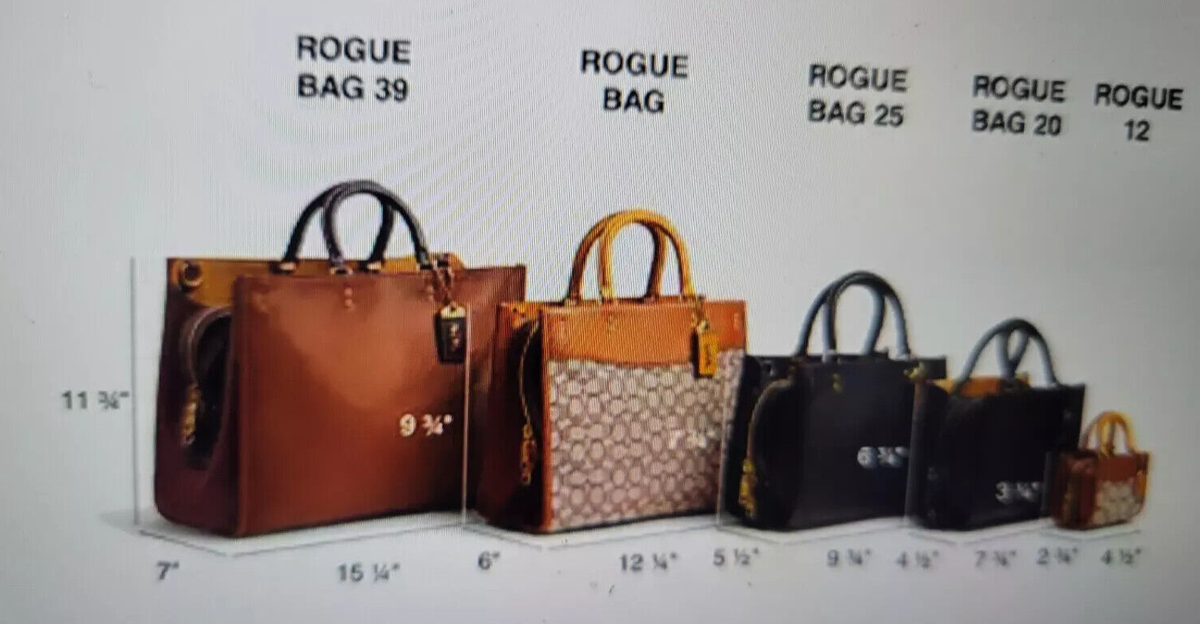 MCM MWREAAC02XC 関税送料込 NWT COACH Rogue Bag Med 25 or Large 31 Signature Jacquard