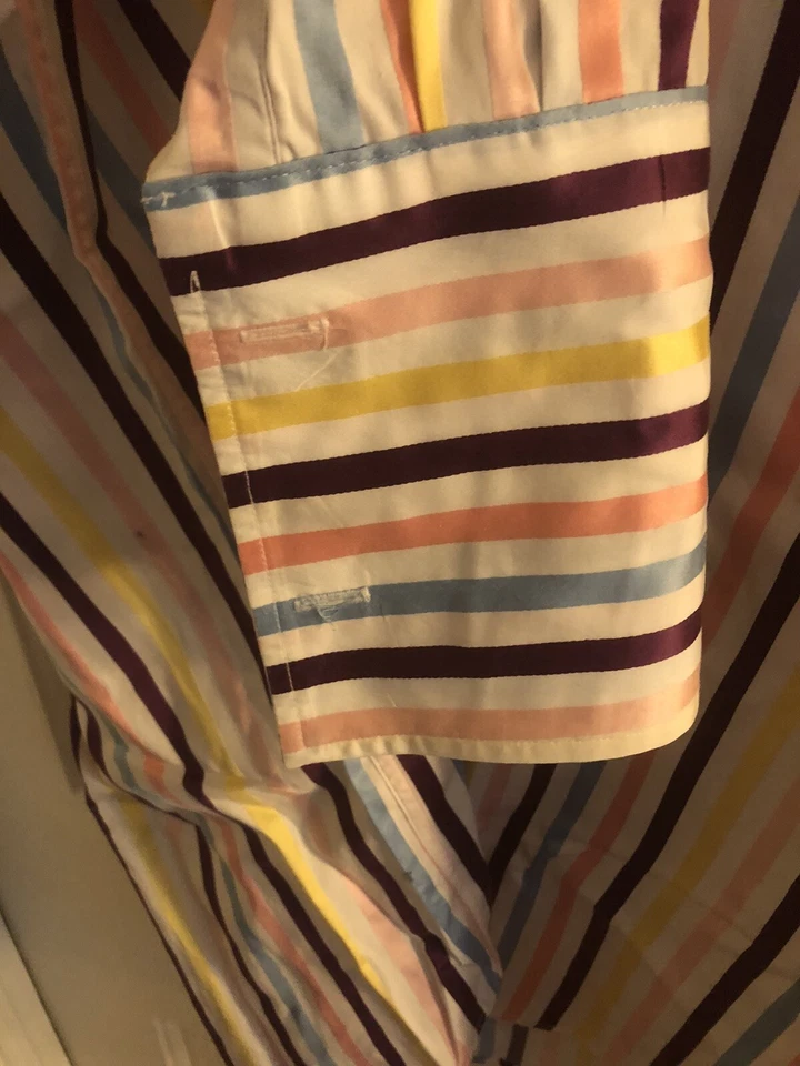 DUCHAMP Multi Colored Vibrant Striped FC SHIRT Ribbon 17 x 35.5 - Image 4 of 4