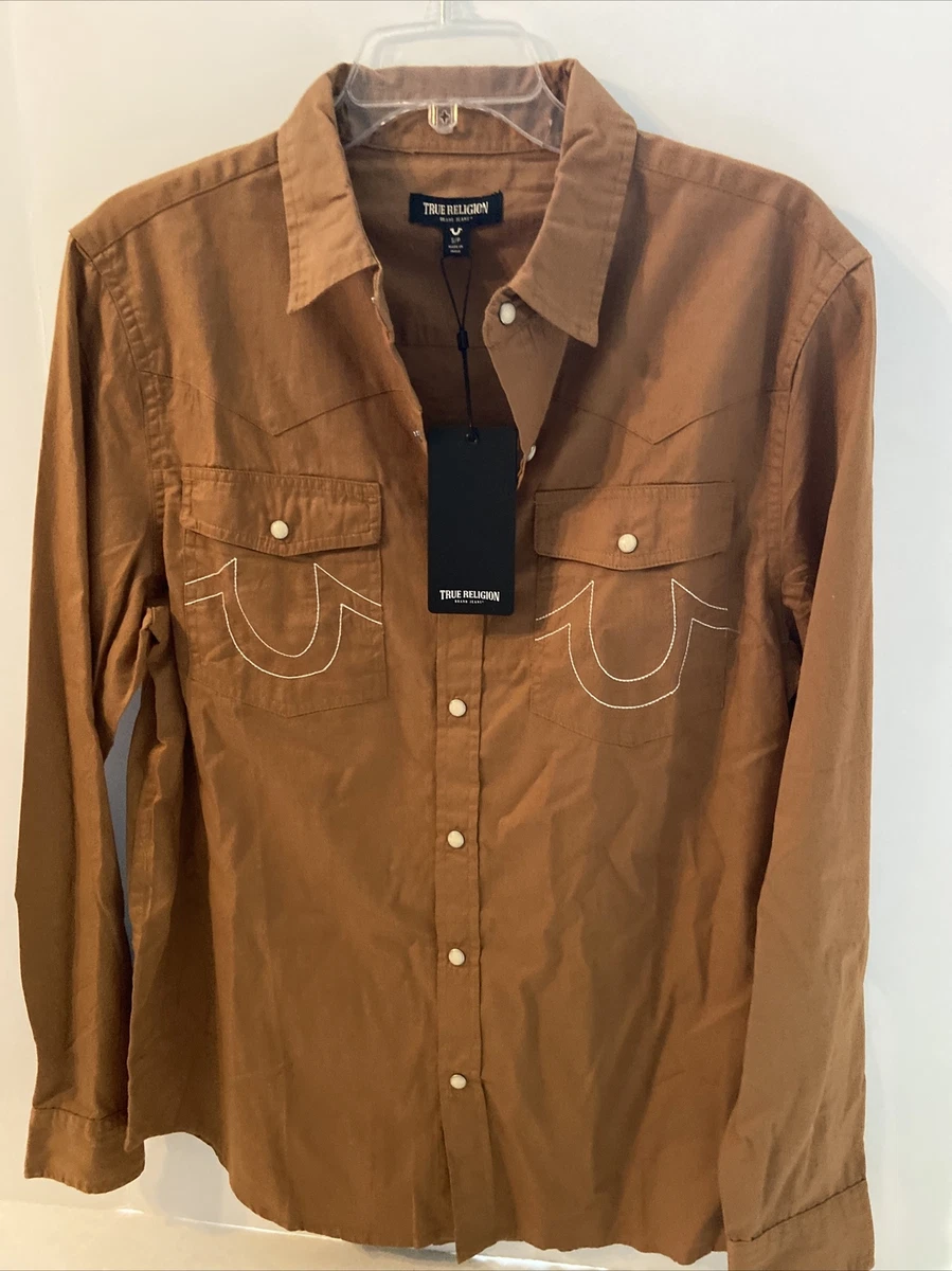 True religion western best sale shirt