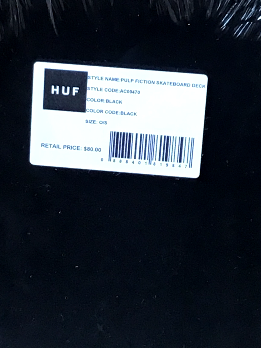 希少　huf x PULP FICTION パルプ・フィクション　デッキ 希少 huf x PULP FICTION パルプ・フィクション デッキ