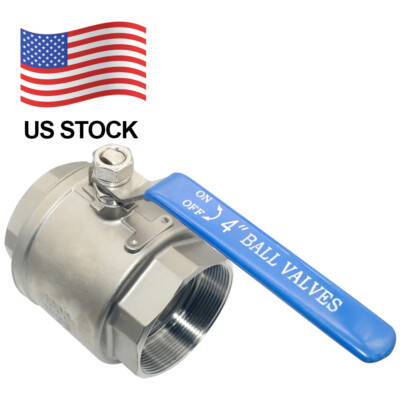 4'' inch Ball Valve 316 Stainless Steel NPT Full Port 1000 WOG for Water oil 