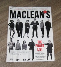 Maclean's 2021 magazine POWER LIST Isabel Allende RYAN Reynolds JUSTIN Trudeau