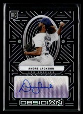 Andre Jackson #'d /49 AUTO - 2022 Panini Chronicles Obsidian Autographs Purple