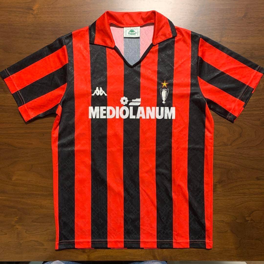 Kappa AC Milan 1988/89 Home Shirt No.10 Football Jersey Made in