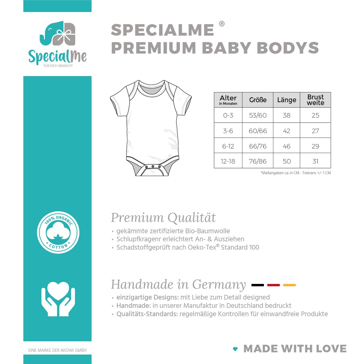 Baby-Body „Be Brave Little Warrior“ – 100% Baumwolle, Mit Druckknöpfen, Perfekt Als Geschenk Zur Geburt!