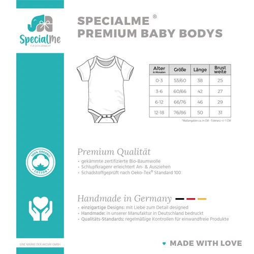 Baby Body mit Wunschtext bedrucken lassen eigene Worte eigener Text - Bild 2 von 5