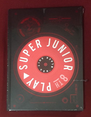 Super Junior Vol.8 PLAY (Black Suit Version) Taiwan CD+Pen Holder