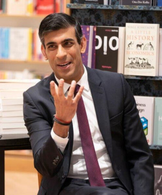 Konservativer Premierminister Rishi Sunak Foto 14 - Hochglanz A4 Druck
