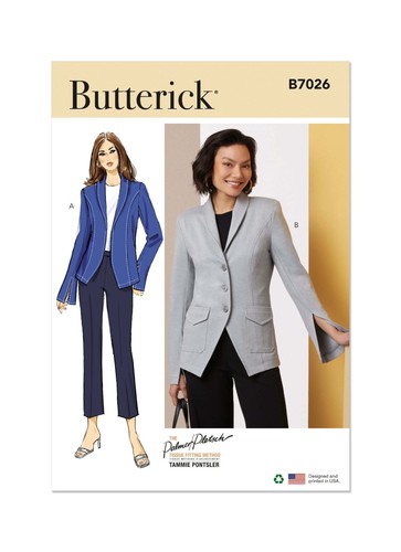 Butterick SEWING PATTERN B7026 Misses' Jacket Sizes 8-16 Or 18-26