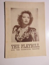 Miriam Hopkins "THE SKIN OF OUR TEETH" Conrad Nagel / Elia Kazan 1943 Playbill