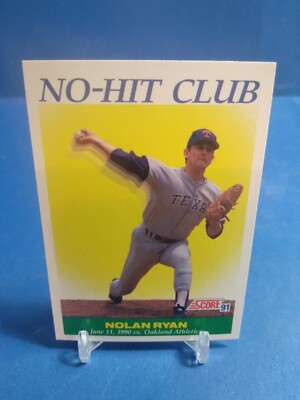1991 Score Nolan Ryan #701 No Hit Club Baseball Card Texas Rangers