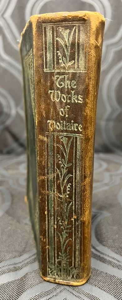 The Complete Romances of Voltaire: Walter J. Black 1927 RARE Leather Bound - Image 2 of 4