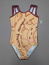 SE ME leotard Womens Medium Mischief Managed Map Wizard One Piece Athletic