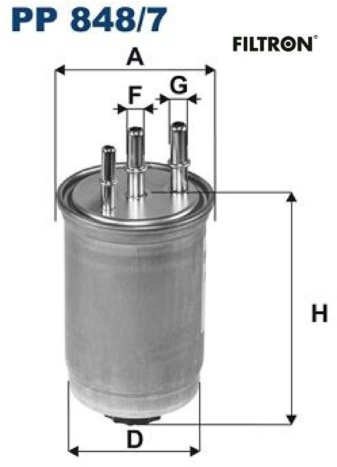 FILTRON PP848/7 Kraftstofffilter Kraftstoffilter für Ford