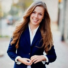 J. Crew Navy Blue Preppy Suiting Cotton Blazer br Size 6