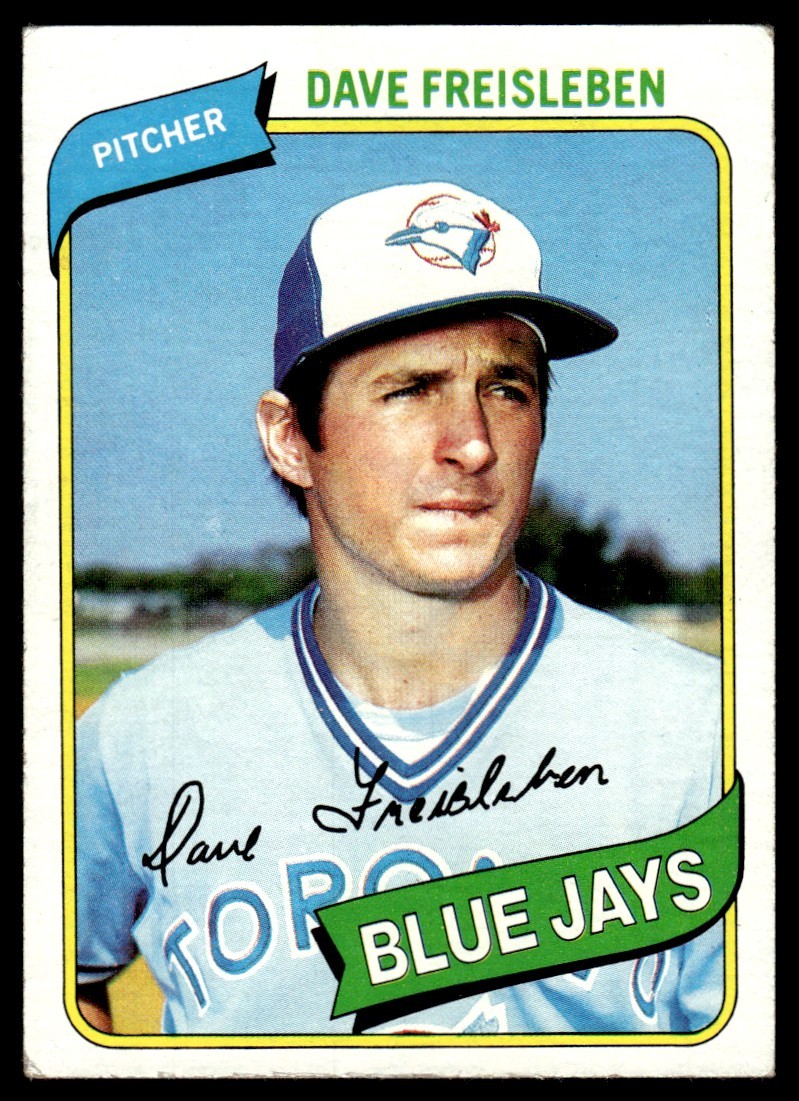 1980 Topps Dave Freisleben Toronto Blue Jays #382