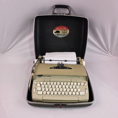 Vintage Smith Corona Coronet Electric Typewriter w/ Case Tested Working