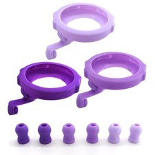 3 Pack Silicone Protective Cover and 6 Ear Tips Lavender purple series