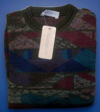 Men's Long Sleeve Wool Crew Neck Sweater