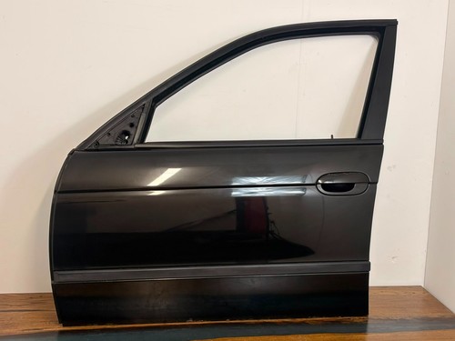 BMW 5 SERIES E39 525I 2002-PASSENGER DOOR FRONT N/S/F-475-Black Saphire metallic