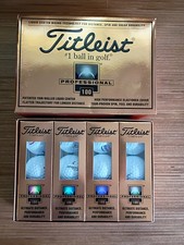 Case of 12 Vtg Titleist Professional 100 Golf Balls 4 Packs of 3 Conoco Titlest