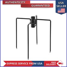 1 Inch Bird Pole Stabilizer 4 Prong Base for Garden Pole Feeders Metal Stand