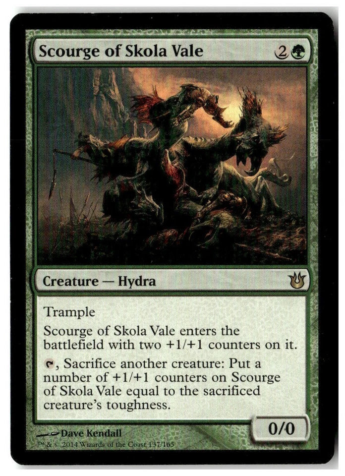 MTG Scourge of Skola Vale - Born of the Gods Heavily Played English Playset (x4) - Image 3 of 4